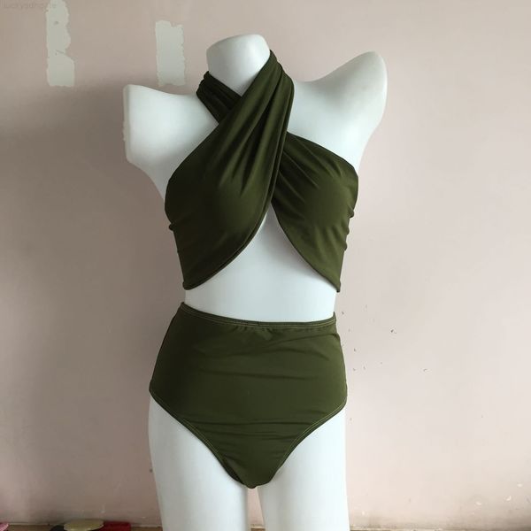 

sunflowers neck hjji8 split bikini, White;black