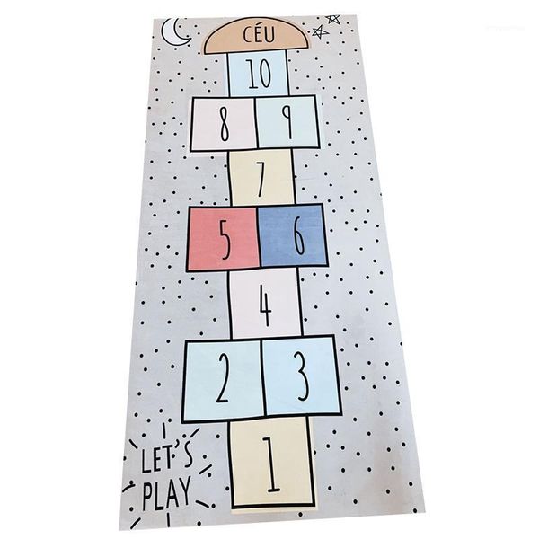

nordic baby hopscotch game mat kids activity play gym mats children infant adventure road rugs crawling carpet for chil1