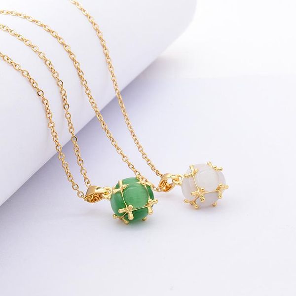 

fashion simple and versatile titanium steel necklace pendant eight-sided exquisite necklace jewelry sale, Silver