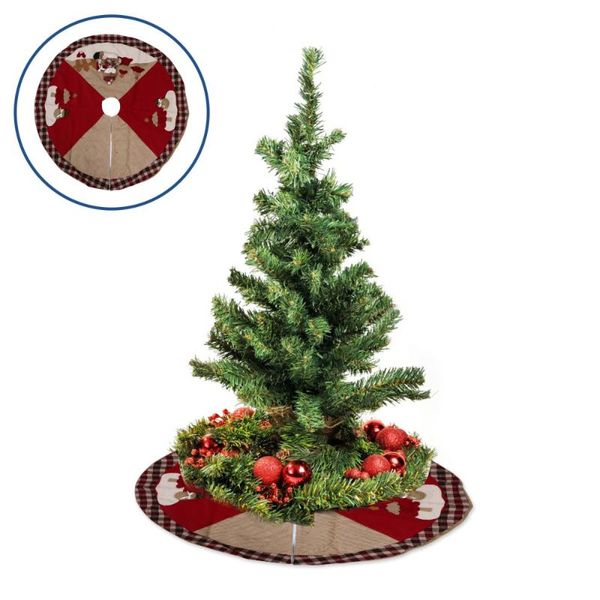 

1pc great nice creative xmas tree apron xmas tree skirt skirt cover for party