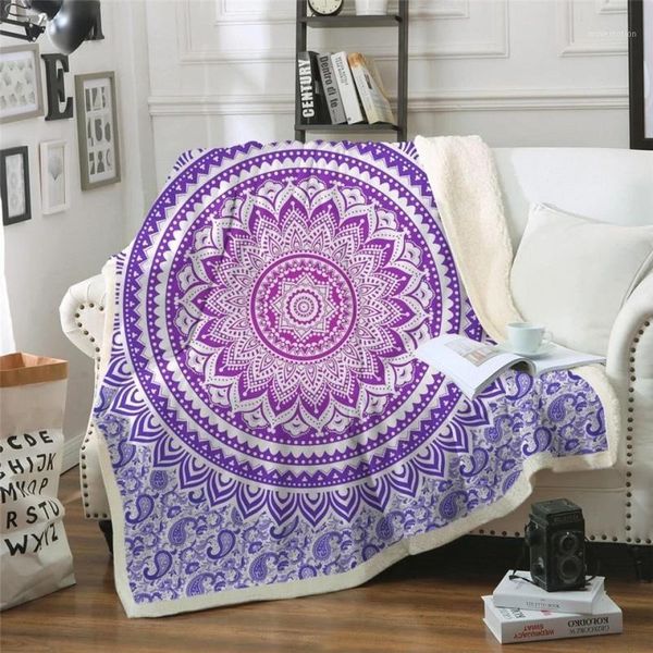 

new 3d print rectangle sherpa blanket wearable throw blanket fj111, Blue;gray