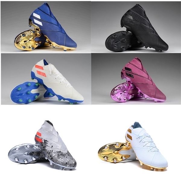 

messi nemeziz 19.1 fg comfortable mens soccer shoes cleats football shoe crampons de football boots x19+ scarpe da calcio chaussures