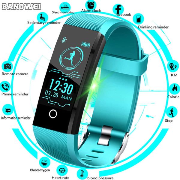

intelligent sports men's watch, heart rate blood prsure control wristband, pedometer, call reminder and informat