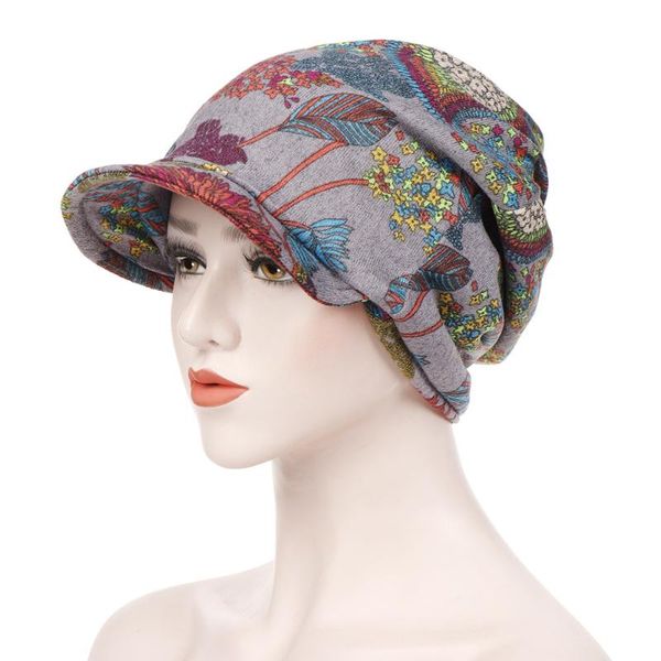 

trendy new style fashion all-match warmth cotton canvas large brim dual-use pullover cap, Blue;gray