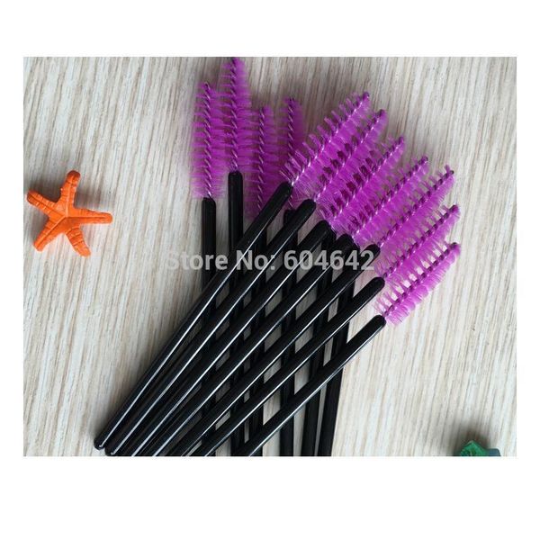

100pcs make up brush synthetic fiber disposable eyelash brush mascara applicator wand brush cosmetic makeup too qylbxh