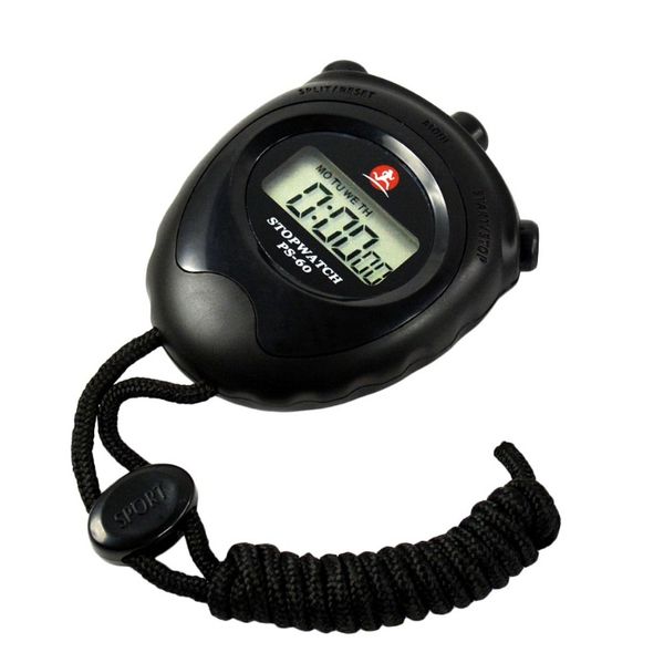 

5шт секундомер спортивный таймер цифровой жк-мини-хронограф счетчик тревоги 2019 новый мужской черный спорт стоп часов relogio reloj f sqcwl