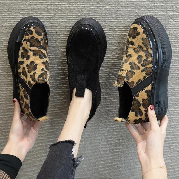 

suede women boots winter warm short ankle boots flats shoes woman thick heel waterproof round toe #lc4w, Black