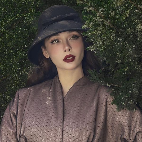 

wide brim hats le palais vintage 2021 fall winter black woolen wide-brimmed hat casual fashion elegant bucket women sun caps, Blue;gray