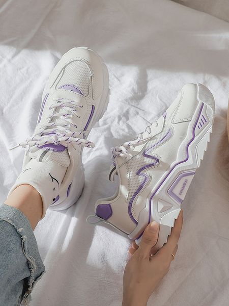 

dad women 2020 new leisure super fire small white women's ins net red versatile autumn sports shoes, Black