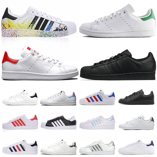 

stan mens womens smith sneakers black white navy bule red rainbow stan fashion designers leather shoes casual shoes flat trainers