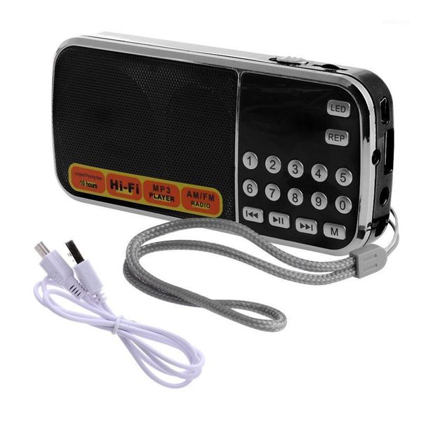 

mini lcd receiver digital fm am radio speaker usb micro sd tf card mp3 player h4ga1