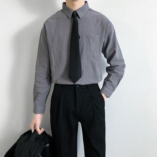 

2021 men's spring and winter new lean s-5xl faculty art shirt fashion young clothes wlf7, White;black