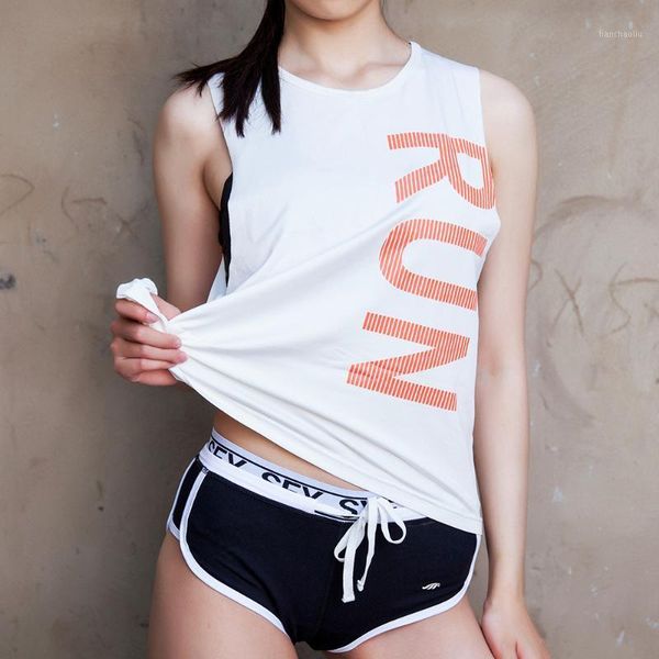 

yoga outfits sport blouses woman fitness shirt female gym t-shirt running vest training sleeveless shirts quick dry workout 1, White;red