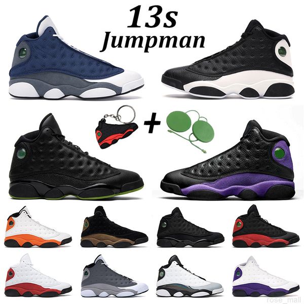 

basketball shoes 13s jumpman 13 men women high red flint hyper royal black cat green mens sports trainer sneakers size 5.5-13