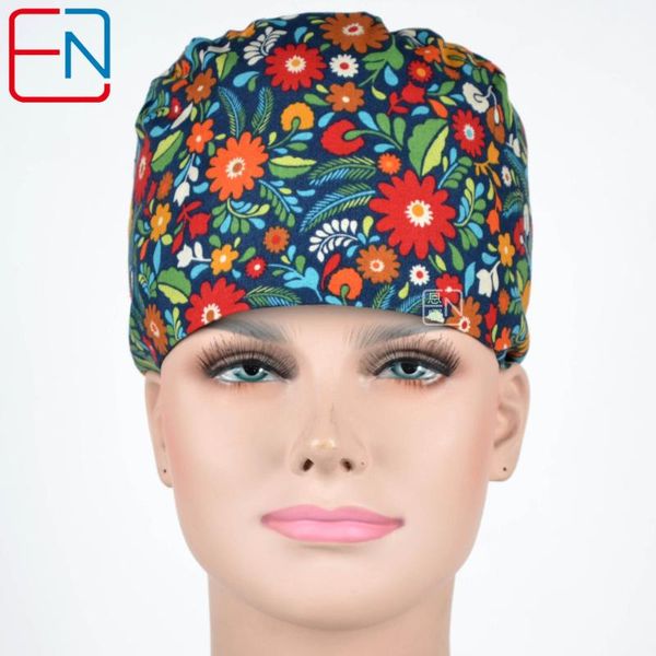 

women scrub cap 100% cotton adjustable scrub hats lab cap,skull hats
