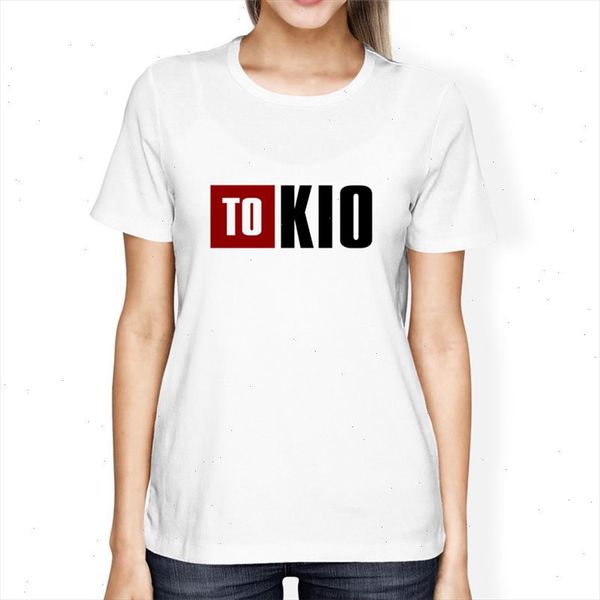 

funny women summer tshirt fashion tee la casa de papel tshirt money heist tees tv series t shirt house of paper, White