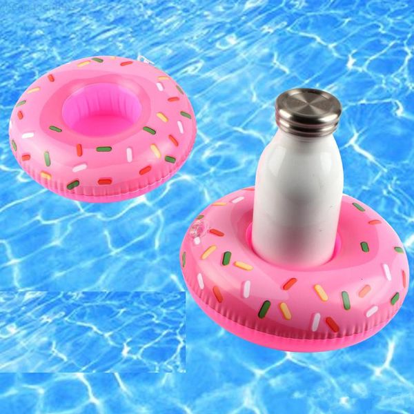

drink pool float holder swimming flamingo inflatable air mattresses pineapple donut for cup kids bath toy epacket