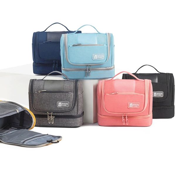 

cosmetic bags & cases waterproof men bag travel organizer hanging makeup for women necessaries make up case wet and dry wash toiletry