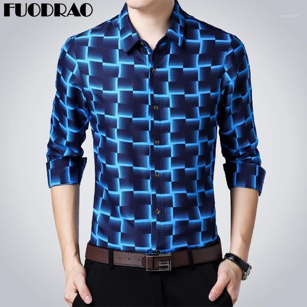 

new korean shirts luxury summer long sleeve shirt breathable fashion print dress shirts slim fit casual camisa masculina e0021, White;black