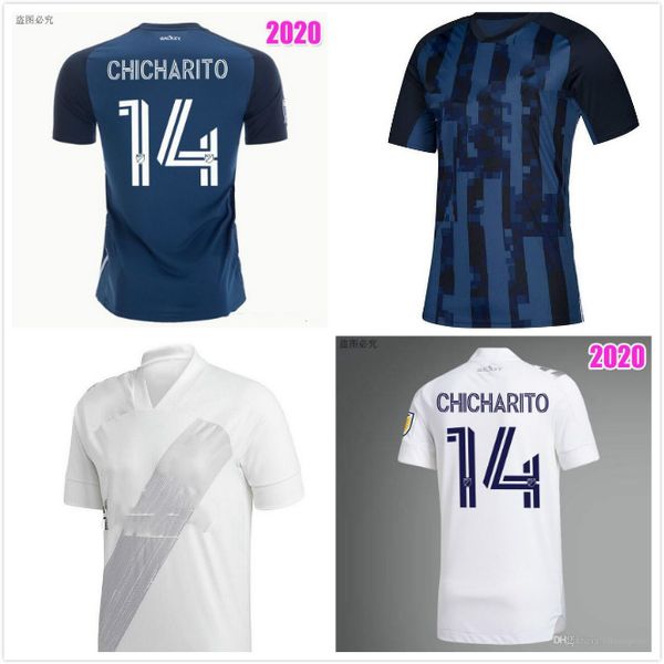 

2020 los angeles galaxy soccer jersey 2020 2021 mls #14 chicharito lletget soccer uniform mens #10 pavon #8 j.dos santos football shirt, Black;yellow