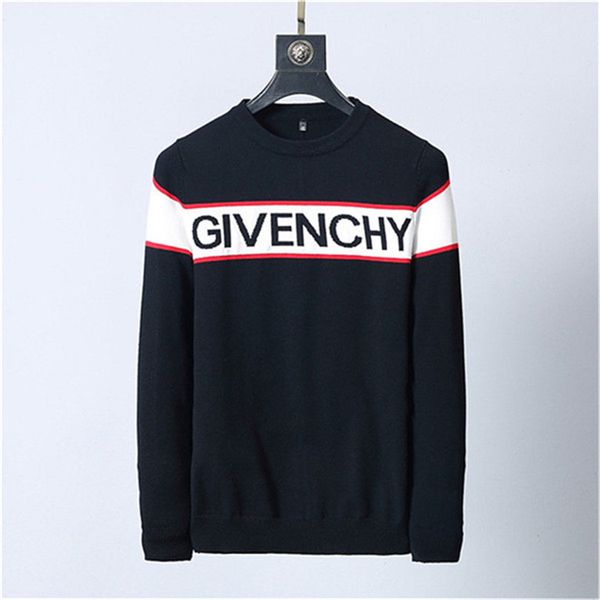 

19sspopular designer sweater round neck pullover sweater comfort casual style winter warm hooded pullover, White;black