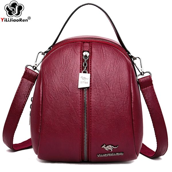 

hbp mini backpack women pu leather shoulder bag for teenage girls multi-function small backpack for teenage girls