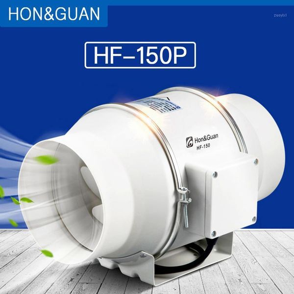 

electric fans hon&guan 6'' inline duct fan exhaust mixed flow hydroponic air blower for home ventilation bathroom vent 312 cfm1