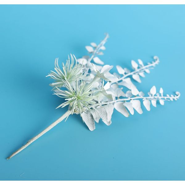 

1 шт. мини пластиковые искусственные цветы ветви высококачественные фальшивые травы ветки стержень поддельных листьев diy ремесло скраптужно