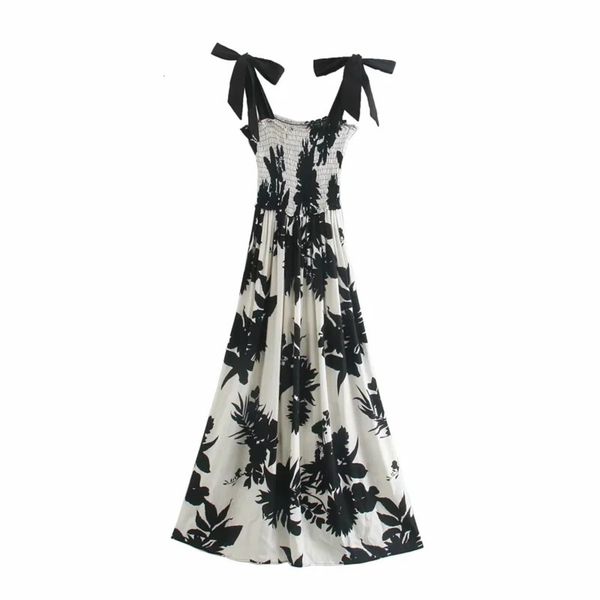 

bow summer new style wind 2020 printed dress 07836277070 66 13 12 75 57, Black;gray