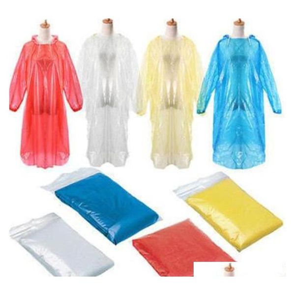 

disposable raincoat emergency waterproof hood poncho travel camping must rain coat one-time emergency rainwear a9jbs