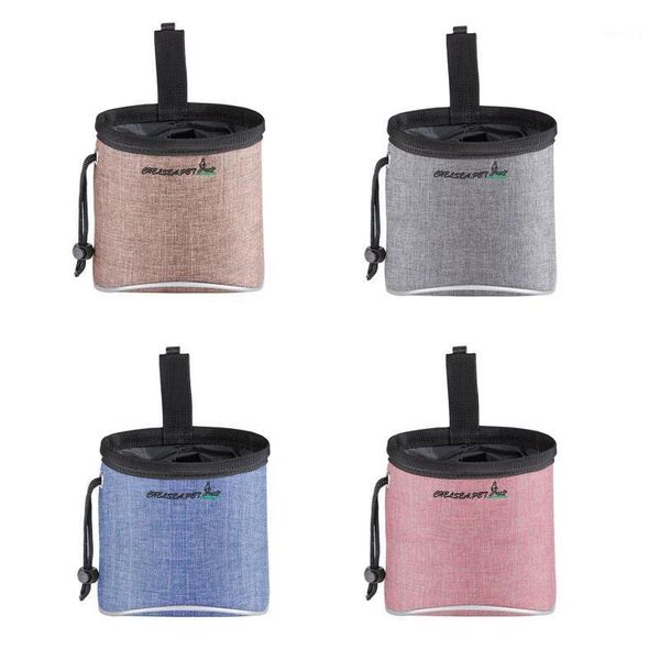 

portable dog treat pouch pet training bag with waist shoulder strap poop bag dispenser easily carries1