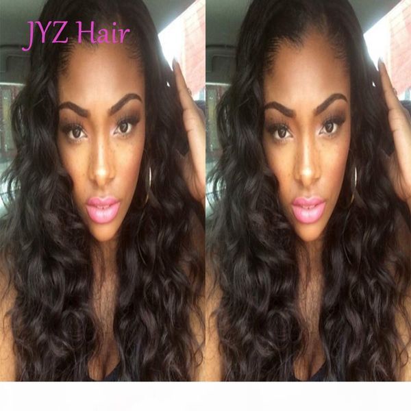 

горячие продажи полное кружева человеческие парики для волос для черных женщин бразильская перуанская свободная волна кружева фронт девы чел, Black;brown