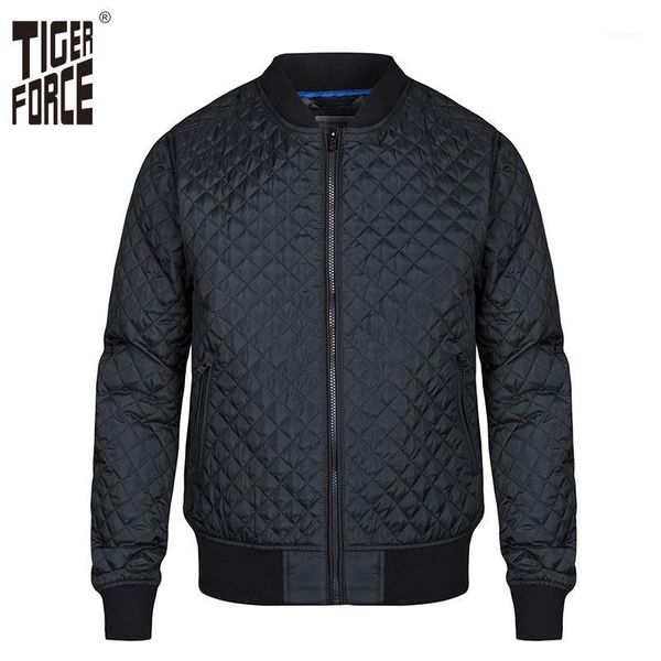 

tiger force 2019 argyle men bomber jacket men's spring jacket fashion autumn windbreaker men coat outerwear1, Black;brown
