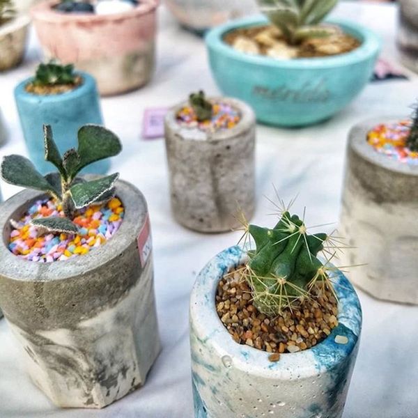 

succulent plant pot molds small silicone cement mold concrete vase molds c0125