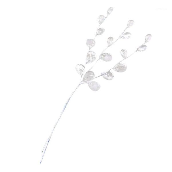 

decorative flowers & wreaths 10pcs crystal bud branches artificial flower twigs for wedding party home snow decoration diy craft fake flower