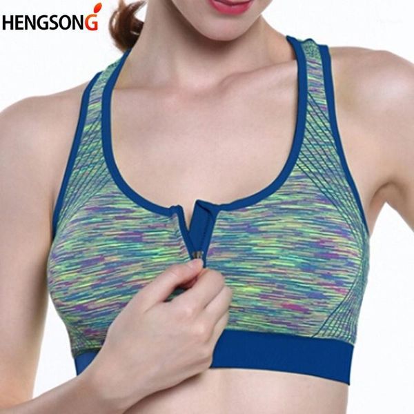 

gym clothing women sports bra zipper push up bras padded wire shockproof fitness running underwear female yoga1, White;black