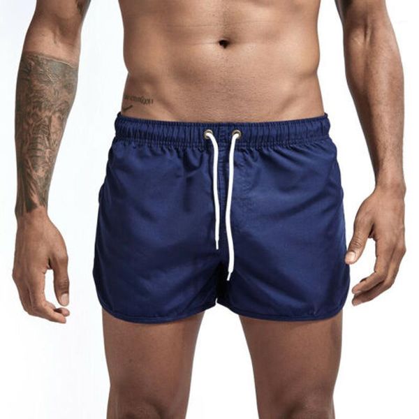 

men's casual beach shorts men summer new sport board shorts athletic gym sport training jogging swimming quick-drying1, White;black