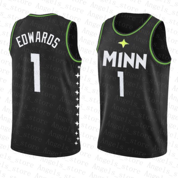 

anthony 1 edwards minnesota timberwolves new dwyane 3 wade lebron 23 james stephen 30 curry basketball jersey 2020 2021 new, Black;red