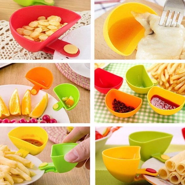 

factory price kit dip tool clips kitchen small bowl dishes spice clip for tomato sauce salt vinegar sugar flavor spices