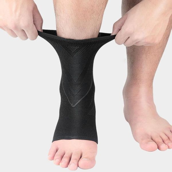 

1pc ankle compression support anti-slip for men women gym fitness nylon elastic foot straps protector football brace, Blue;black