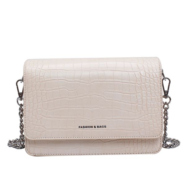 

zz women pu leather chain shoulder messenger bag designers handbags ladies small square bag office casual totes clutch bags 202103