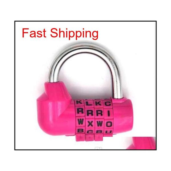 

4 dial digit letter combination travel security code lock diar qylgkc homes2011