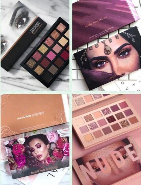 

huda believe desert eyeshadow pallete 18 color nude matte eye shadow lasting&waterproof natural warm earth colors eyeshadow pallete, Red;pink