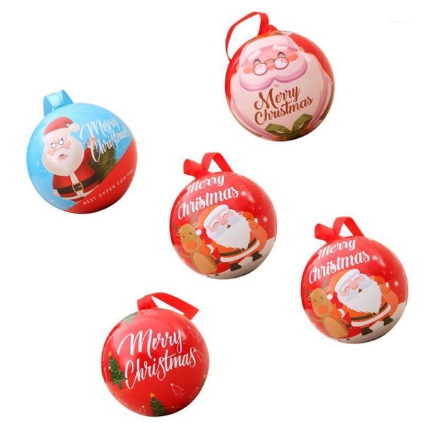 

5pcs christmas ball shape gift boxes candy box christmas tree hanging adornment1