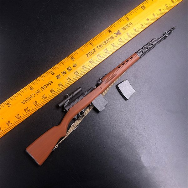 

1/6 scale svt-40 plastic gun model miniature weapon rifle gun model toys for 12 inches action figure diy can't shoot