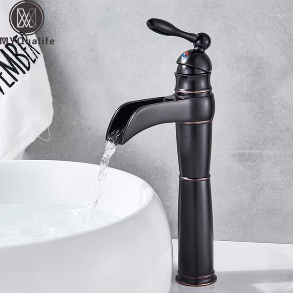 

bathroom sink faucets counterblack basin faucet deck mounted brass vessel mixer tap single handle water cold water1