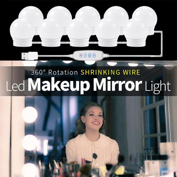 

wall lamp usb led 12v makeup light beauty 2 6 10 bulbs kit for dressing table stepless dimmable hollywood vanity mirror