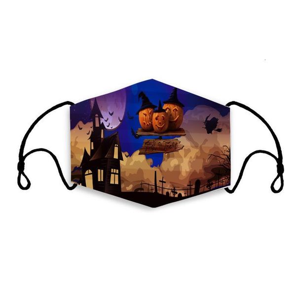

factory halloween party masks 3d printed horror ghost pumpkin patterns kids cotton face mask washable reusable dhf