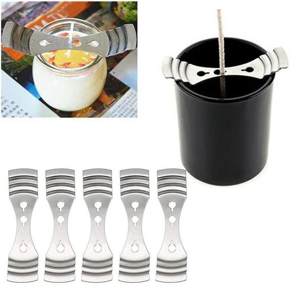 

5шт свеча сердца зажим держатель восковой центр металлический держатель wikh три отверстия diy свечи ручной работы подсвечивая свеча фитиль