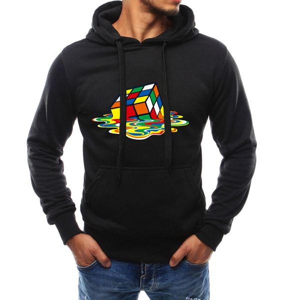 

hoodie 3d printing magic cube hoodies men fashion tracksuit male sweatshirt hoody mens plus size purpose tour m-4xl, Black